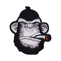 Patch Termo-adesivo Punk Biker Com Listras De Gorila Para Roupas DIY E Acessórios De Jaqueta