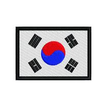 Patch termocolante bandeira coreia do sul