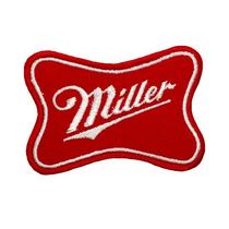 Patch termocolante Miller Time com adesivo para mochilas Patch termocolante Miller Time com adesivo para mochilas