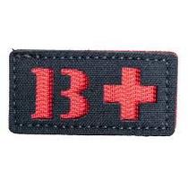 PATCH TIPO SANGUINEO B+ Warfare c/ tiras autocolantes 6cm X 3cm