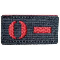 PATCH TIPO SANGUINEO O- Warfare c/tiras autocolantes 6cm X 3cm