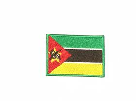 Patche Aplique Bordado Da Bandeira De Moçambique - Mundo Das Bandeiras