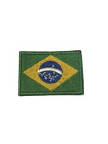 Patche Aplique Bordado Da Bandeira Do Brasil - Mundo Das Bandeiras