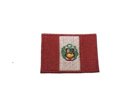 Patche aplique bordado da bandeira do Perú