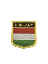 Patche Aplique Bordado Escudo Da Bandeira Da Hungria 6x7 cm