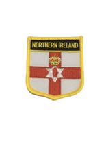 Patche Aplique Bordado Escudo Da Bandeira Da Irlanda do Norte 6x7 cm