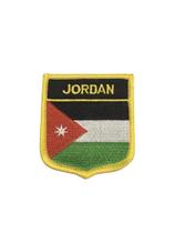 Patche Aplique Bordado Escudo Da Bandeira Da Jordânia 6x7 cm