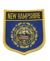 Patche Aplique Bordado Escudo Da Bandeira De New Hampshire