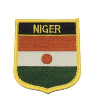 Patche Aplique Bordado Escudo Da Bandeira De Níger 6X7 Cm