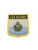 Patche Aplique Bordado Escudo Da Bandeira De San Marino 6x7 cm