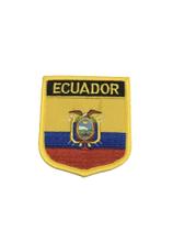 Patche Aplique Bordado Escudo Da Bandeira Do Equador 6x7 cm