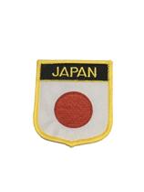 Patche Aplique Bordado Escudo Da Bandeira Do Japão 6x7 cm