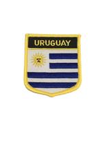 Patche Aplique Bordado Escudo Da Bandeira Do Uruguai 6x7 cm