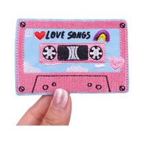 Patches Bordados Termocolantes De Música Rock, Desenho Animado, Câmera, Caveira Punk E Animais Para