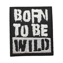 Patches De Bordado De Caveira Punk Preto E Branco Para Roupa, Termocolantes E Costuráveis