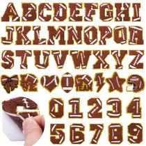 Patches de futebol FOGWOWO, autoadesivos, bordados, 44 unidades