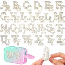 Patches de letras WILLBOND autoadesivo Pearl Rhinestone A-Z Patches de letras WILLBOND autoadesivo Pearl Rhinestone A-Z