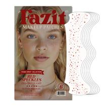 Patches de maquiagem Fazit Red Speckles impermeáveis para mulheres x6 Patches de maquiagem Fazit Red Speckles impermeáveis para mulheres x6