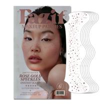 Patches de Maquiagem Fazit Rose Gold - Glitter Facial para Mulheres