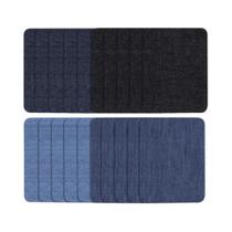 Patches De Reparo Em Denim 20 Peças Termocolantes Retangulares DIY Para Reparo De Jeans E Roupas