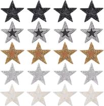 Patches de strass FINGERINSPIRE, estrela de cinco pontas, 20 unidades