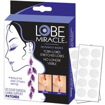 Patches de suporte de brinco Lobe Miracle Clear (60 adesivos)
