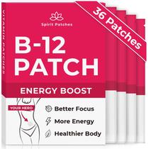 Patches de vitamina B12 Spirit Patches para mulheres (pacote com 36)