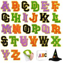 Patches para cartas de chenille de Halloween FOGWOWO 52 unidades autoadesivas