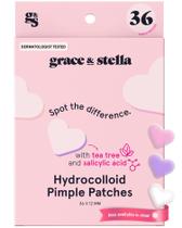Patches para espinhas Grace & Stella Heart Hydrocolloid Zit 36 unidades