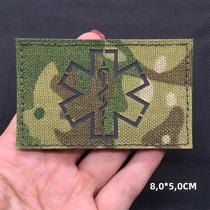 Patches Táticos Multicam 3D Com Bandeiras Nacionais, Refletivos IR, Com tiras autocolantes, Corte a Laser,