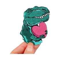 Patches Termoadesivos De Bordado De Dinossauro, Adesivos De Animais Em Cartoon Para Aplicação Em