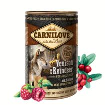 Patê Carnilove Cervo & Rena 400g Alimentação Natural para Cães Adultos