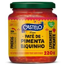 Patê de Pimenta Biquinho Levemente Picante Castelo 220g Patê de Pimenta Biquinho Levemente Picante Castelo 220g