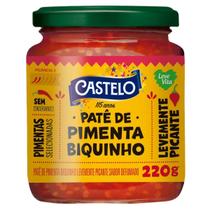 Patê de Pimenta Biquinho Levemente Picante Castelo 220g