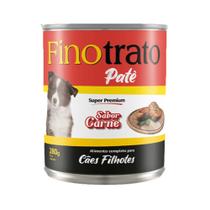 Patê em Lata Finotrato para Cães Filhotes Sabor Carne 280gr Patê em Lata Finotrato para Cães Filhotes Sabor Carne 280gr