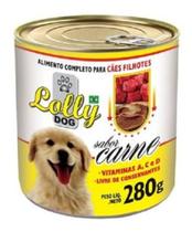 Patê em Lata Sabor Carne Lolly Cães Filhotes