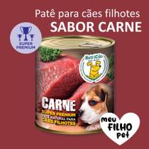 Patê Natural Super Premium Carne Filhote - Comida para Cachorro, Ração úmida, Alimento para cães