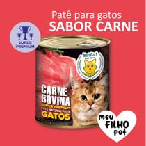 Patê Natural Super Premium Gato Carne - Comida para Gato, Ração úmida, Alimento para Gatos