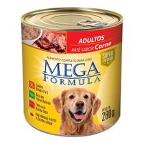 Patê Para Cães Adultos Sabor Carne Mega Fórmula - Lata 280G