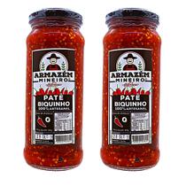 Pate pimenta biquinho 300g grau de ardencia 0 armazem mineiro - kit 2 unidades