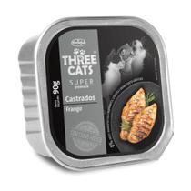 Patê Three Cats Para Gato Castrado Sabor Frango 90Gr