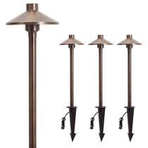 Pathway Lights Gardencoin, 17,6 cm, sombra, 56 cm de altura, 12 V, pacote com 4 Pathway Lights Gardencoin, 17,6 cm, sombra, 56 cm de altura, 12 V, pacote com 4