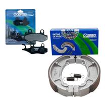 Patim Freio Traseiro + Pastilha Yamaha Ybr 125 Ate 2008