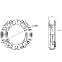 Patim Lona Freio Cobreq Honda NXR 150 Bros ESD 2003-2011