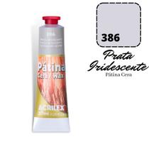 Patina em Cera Acrilex 37ml 386 Prata Irisdecent