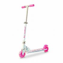 Patinete 2 Rodas com Led Feminino Infantil para Crianças de 8 9 10 11 12 anos Suporta até 70kg dobrável