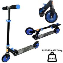 Patinete 2 Rodas em Aluminio Radical Dobrável suporta até 50 kilos Dm Toys