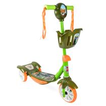 Patinete 3 Rodas c/ Cesta Verde CV192314