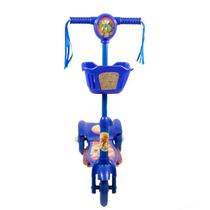 Patinete 3 Rodas Infantil Musical com Luzes até 5 anos Azul - Pop Brinquedos