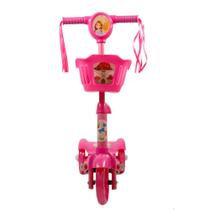 Patinete 3 Rodas Infantil Musical com Luzes até 5 anos Rosa - Pop Brinquedos
